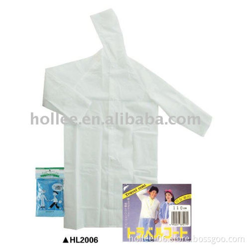 plastic transparent Eva raincoat